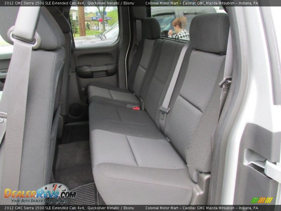 2012 GMC Sierra 1500 SLE Extended Cab 4x4 Quicksilver Metallic / Ebony Photo #12
