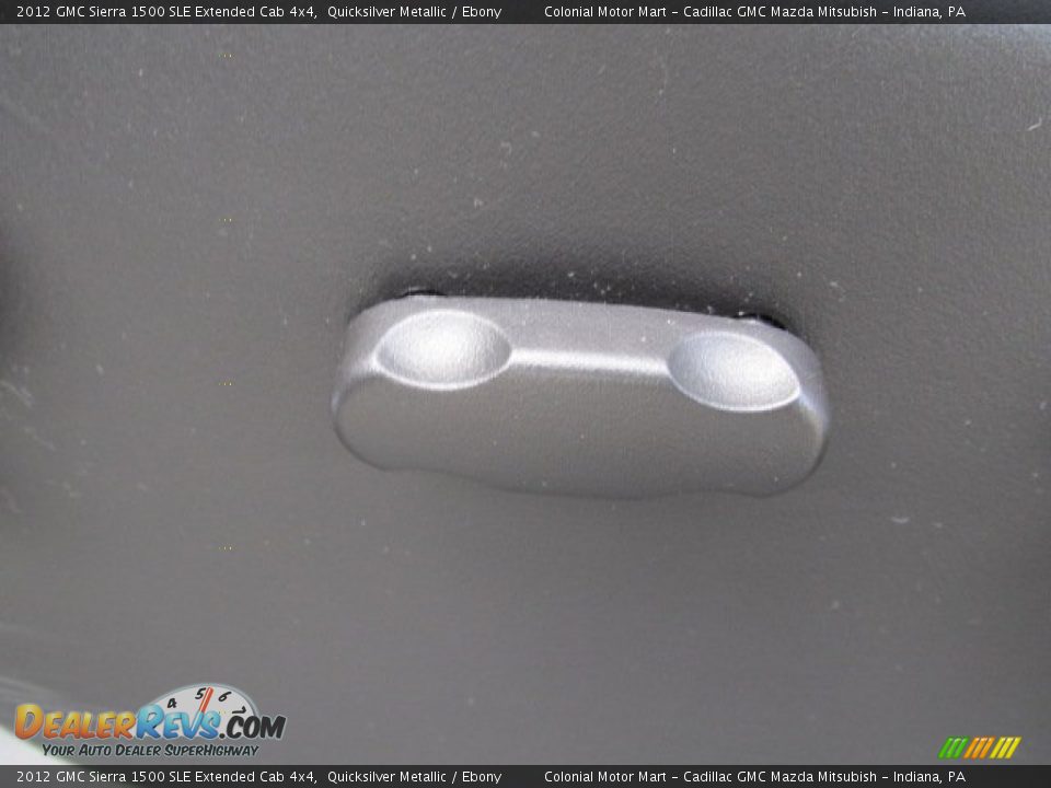 2012 GMC Sierra 1500 SLE Extended Cab 4x4 Quicksilver Metallic / Ebony Photo #14