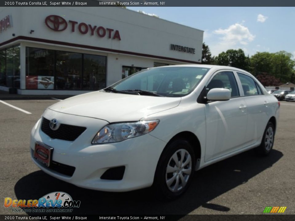 2010 Toyota Corolla LE Super White / Bisque Photo #1