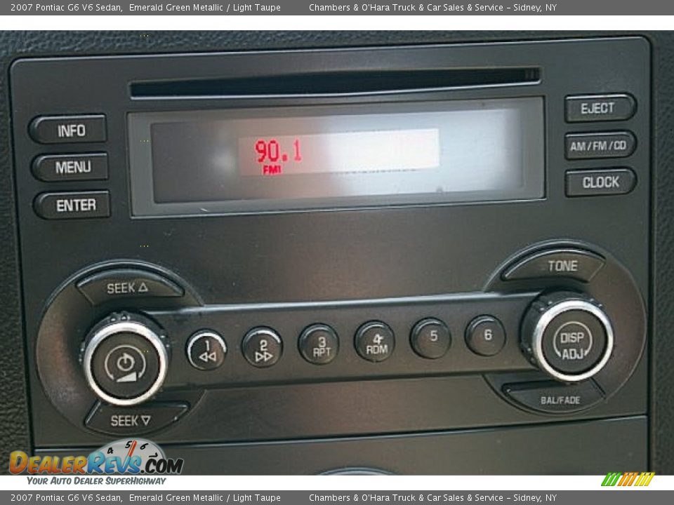 2007 Pontiac G6 V6 Sedan Emerald Green Metallic / Light Taupe Photo #4