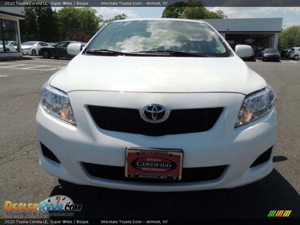 2010 Toyota Corolla LE Super White / Bisque Photo #2
