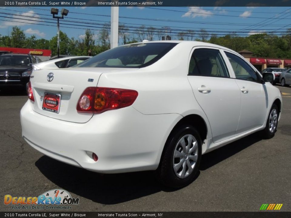 2010 Toyota Corolla LE Super White / Bisque Photo #4