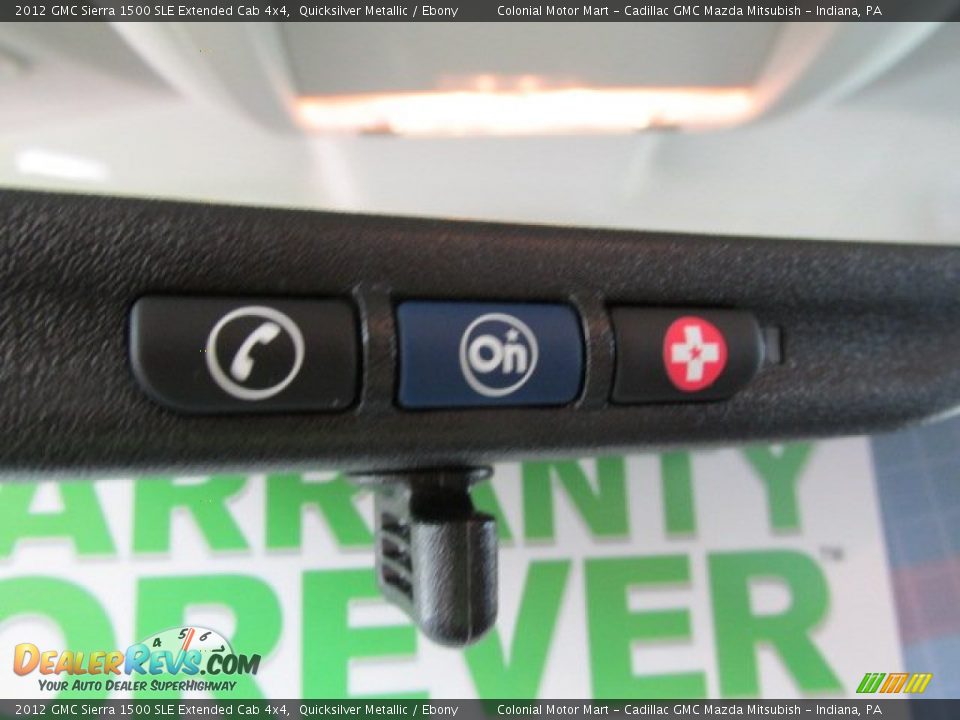 2012 GMC Sierra 1500 SLE Extended Cab 4x4 Quicksilver Metallic / Ebony Photo #18