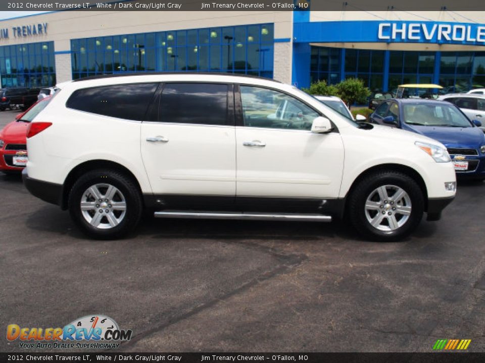2012 Chevrolet Traverse LT White / Dark Gray/Light Gray Photo #1