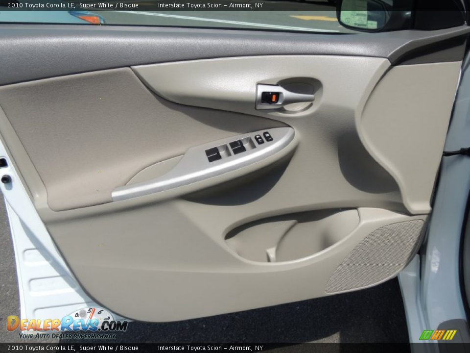 2010 Toyota Corolla LE Super White / Bisque Photo #7