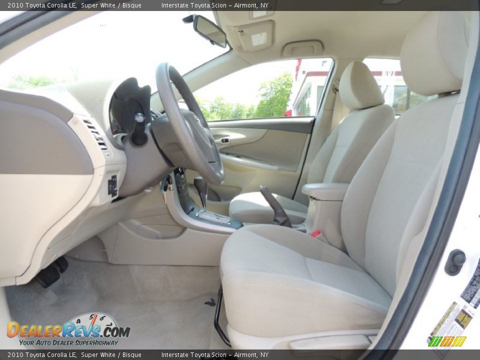 2010 Toyota Corolla LE Super White / Bisque Photo #9