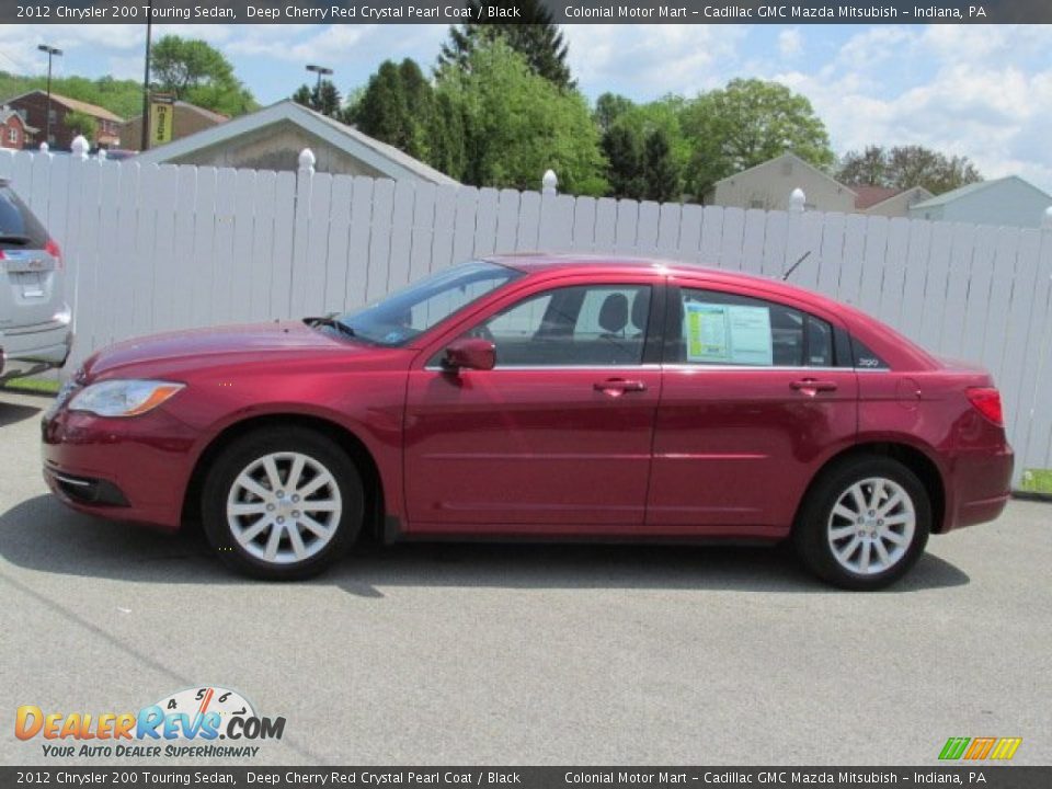 2012 Chrysler 200 Touring Sedan Deep Cherry Red Crystal Pearl Coat / Black Photo #2