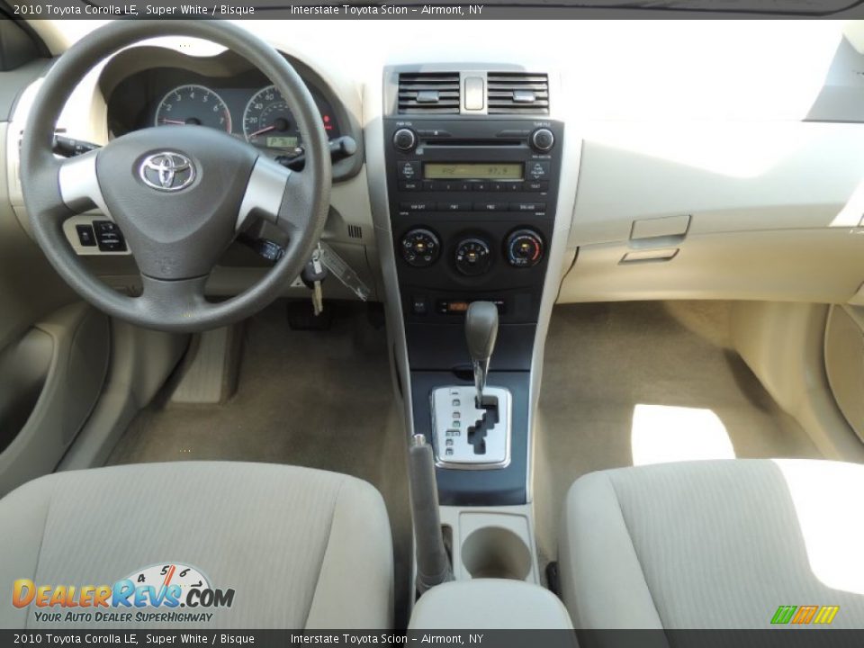 2010 Toyota Corolla LE Super White / Bisque Photo #10
