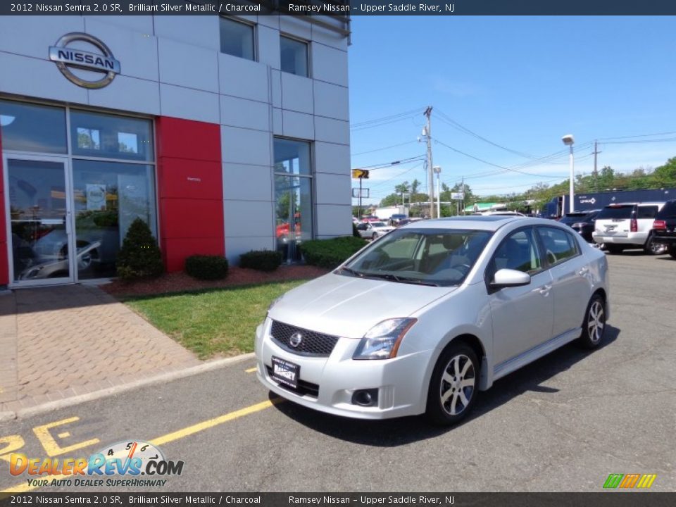 2012 Nissan Sentra 2.0 SR Brilliant Silver Metallic / Charcoal Photo #1
