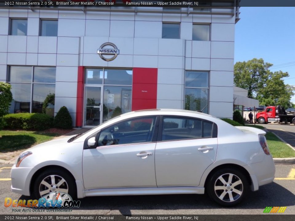 2012 Nissan Sentra 2.0 SR Brilliant Silver Metallic / Charcoal Photo #2