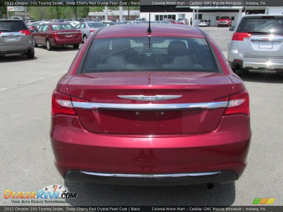 2012 Chrysler 200 Touring Sedan Deep Cherry Red Crystal Pearl Coat / Black Photo #6
