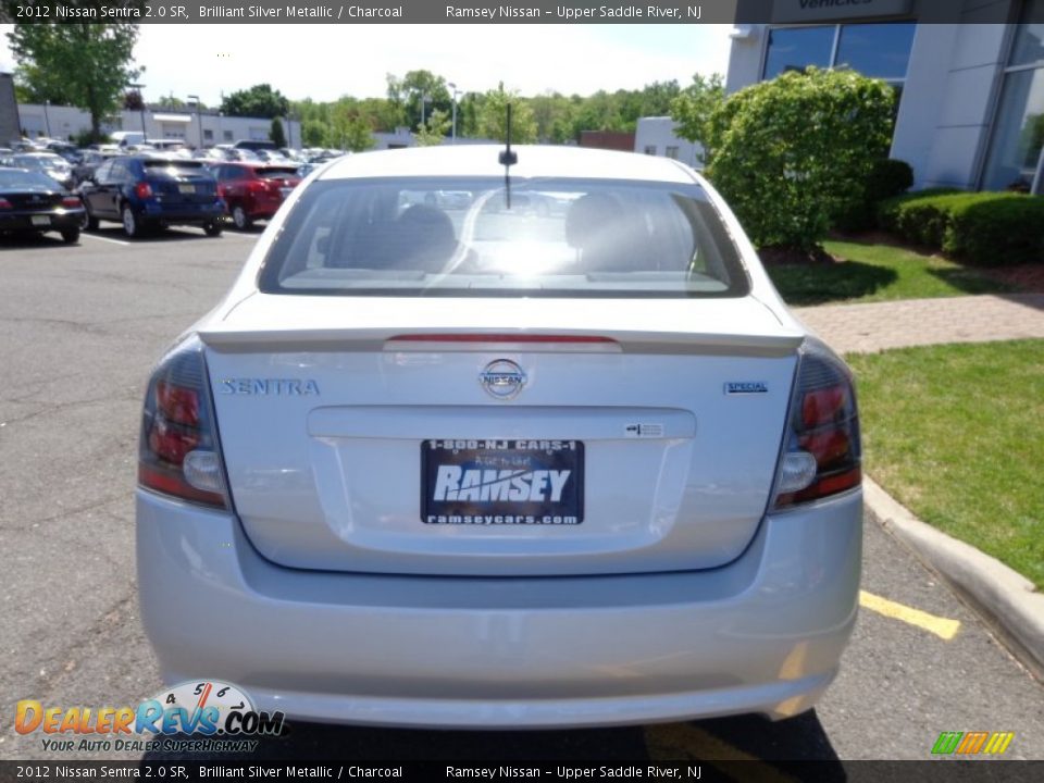 2012 Nissan Sentra 2.0 SR Brilliant Silver Metallic / Charcoal Photo #4