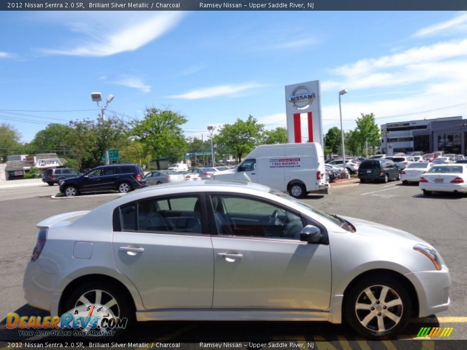2012 Nissan Sentra 2.0 SR Brilliant Silver Metallic / Charcoal Photo #5