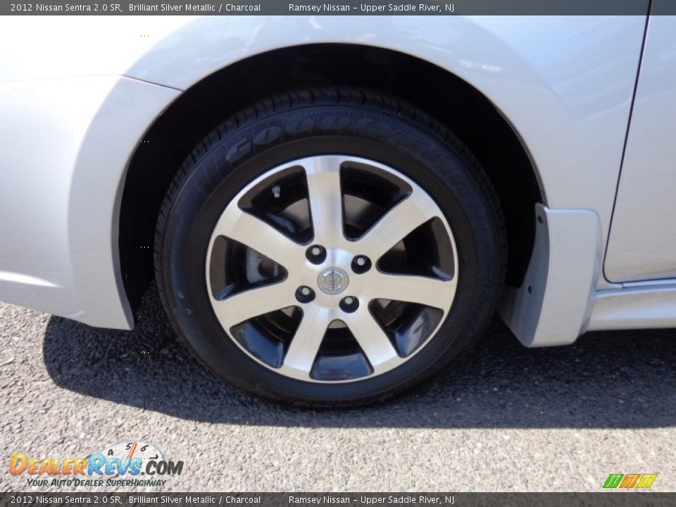 2012 Nissan Sentra 2.0 SR Brilliant Silver Metallic / Charcoal Photo #7
