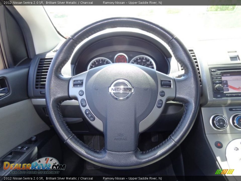 2012 Nissan Sentra 2.0 SR Brilliant Silver Metallic / Charcoal Photo #13