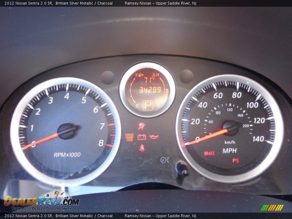 2012 Nissan Sentra 2.0 SR Brilliant Silver Metallic / Charcoal Photo #14