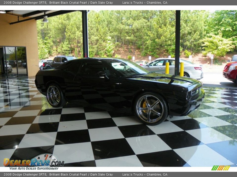 2008 Dodge Challenger SRT8 Brilliant Black Crystal Pearl / Dark Slate Gray Photo #1