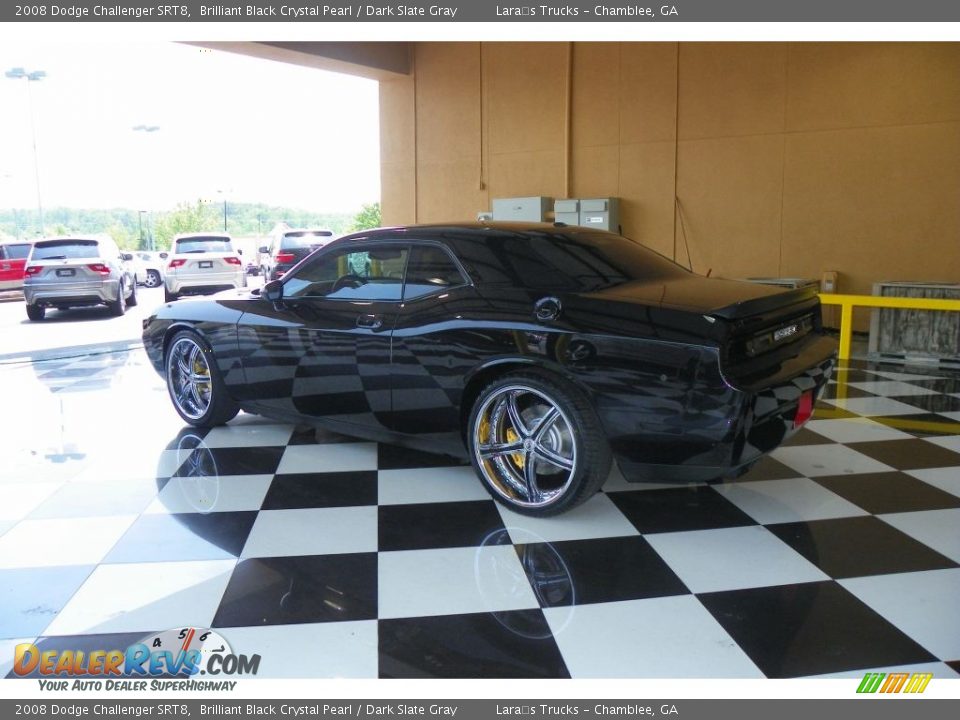 2008 Dodge Challenger SRT8 Brilliant Black Crystal Pearl / Dark Slate Gray Photo #4