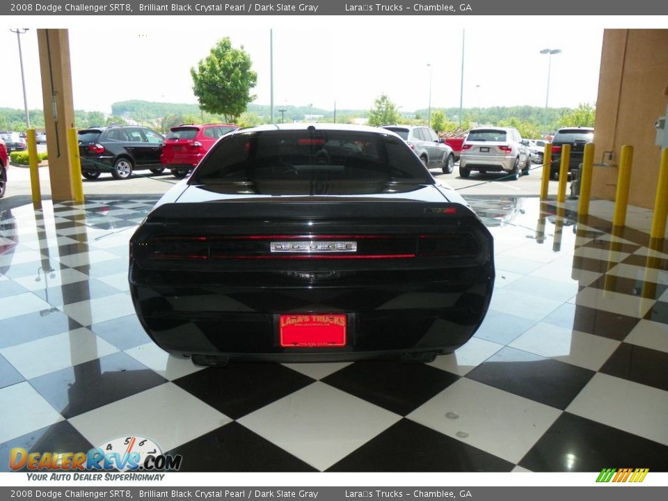 2008 Dodge Challenger SRT8 Brilliant Black Crystal Pearl / Dark Slate Gray Photo #5
