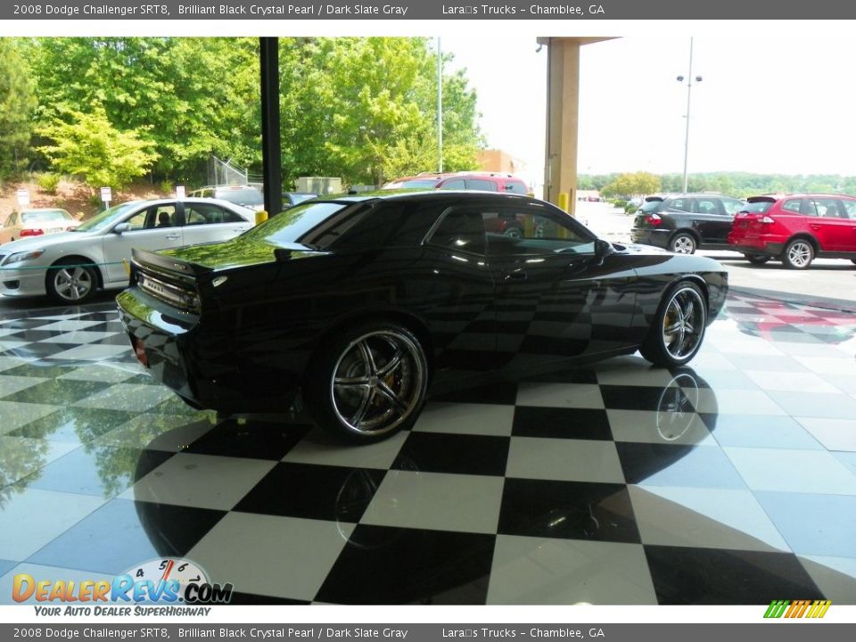 2008 Dodge Challenger SRT8 Brilliant Black Crystal Pearl / Dark Slate Gray Photo #6
