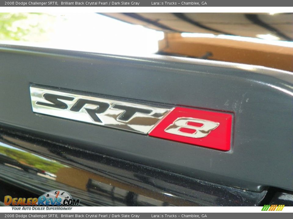 2008 Dodge Challenger SRT8 Brilliant Black Crystal Pearl / Dark Slate Gray Photo #8