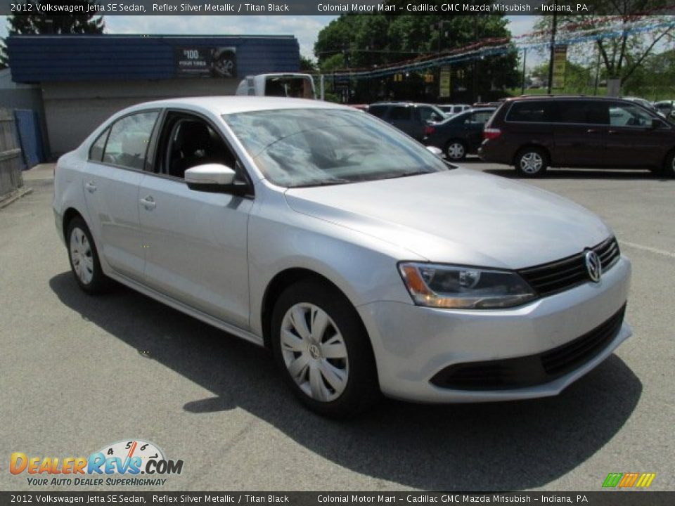 2012 Volkswagen Jetta SE Sedan Reflex Silver Metallic / Titan Black Photo #4