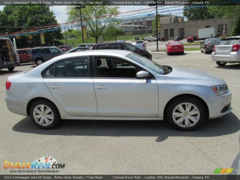 2012 Volkswagen Jetta SE Sedan Reflex Silver Metallic / Titan Black Photo #5