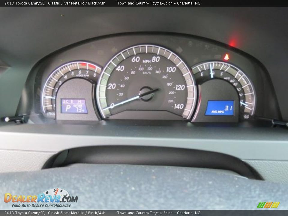 2013 Toyota Camry SE Classic Silver Metallic / Black/Ash Photo #11