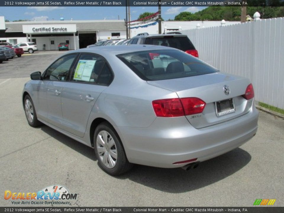 2012 Volkswagen Jetta SE Sedan Reflex Silver Metallic / Titan Black Photo #8