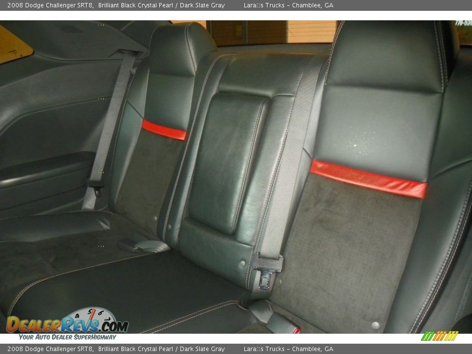 2008 Dodge Challenger SRT8 Brilliant Black Crystal Pearl / Dark Slate Gray Photo #13