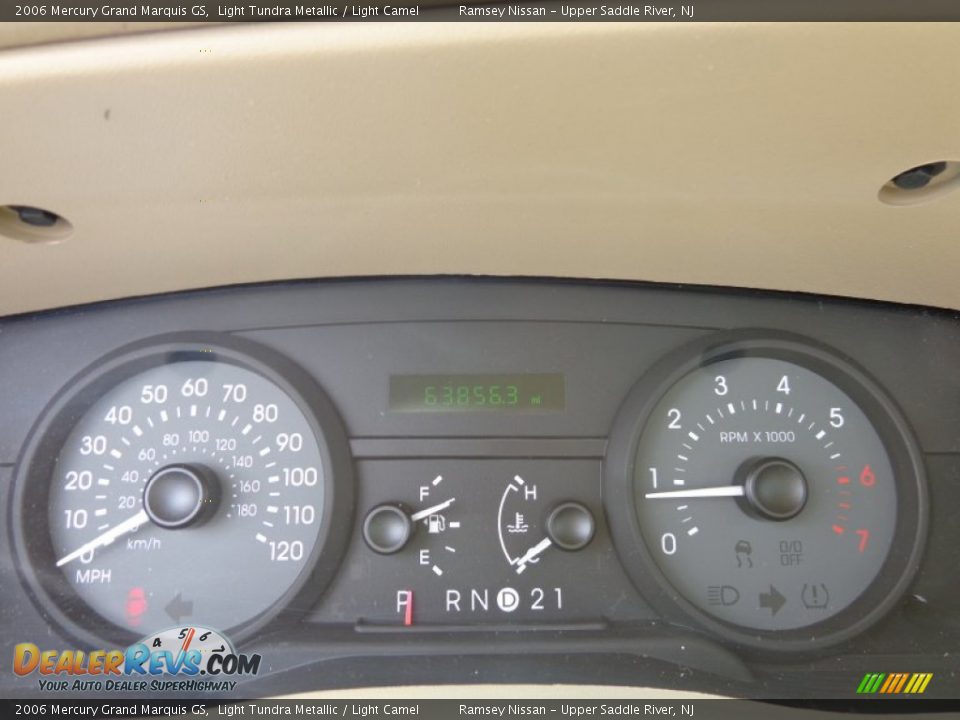 2006 Mercury Grand Marquis GS Light Tundra Metallic / Light Camel Photo #12