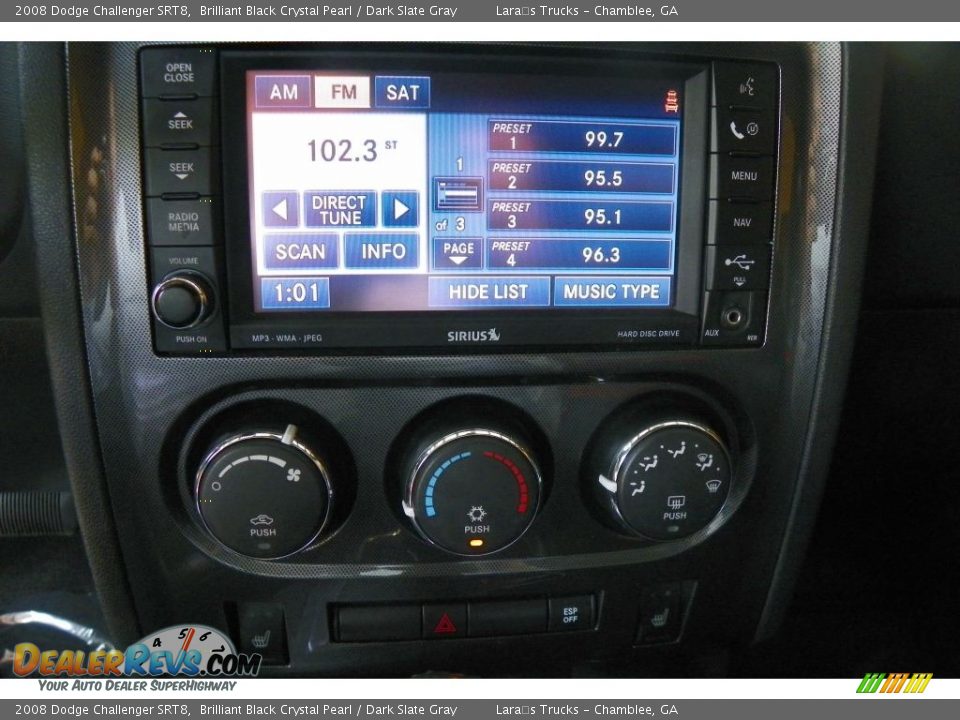 2008 Dodge Challenger SRT8 Brilliant Black Crystal Pearl / Dark Slate Gray Photo #14