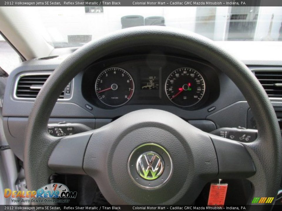 2012 Volkswagen Jetta SE Sedan Reflex Silver Metallic / Titan Black Photo #10