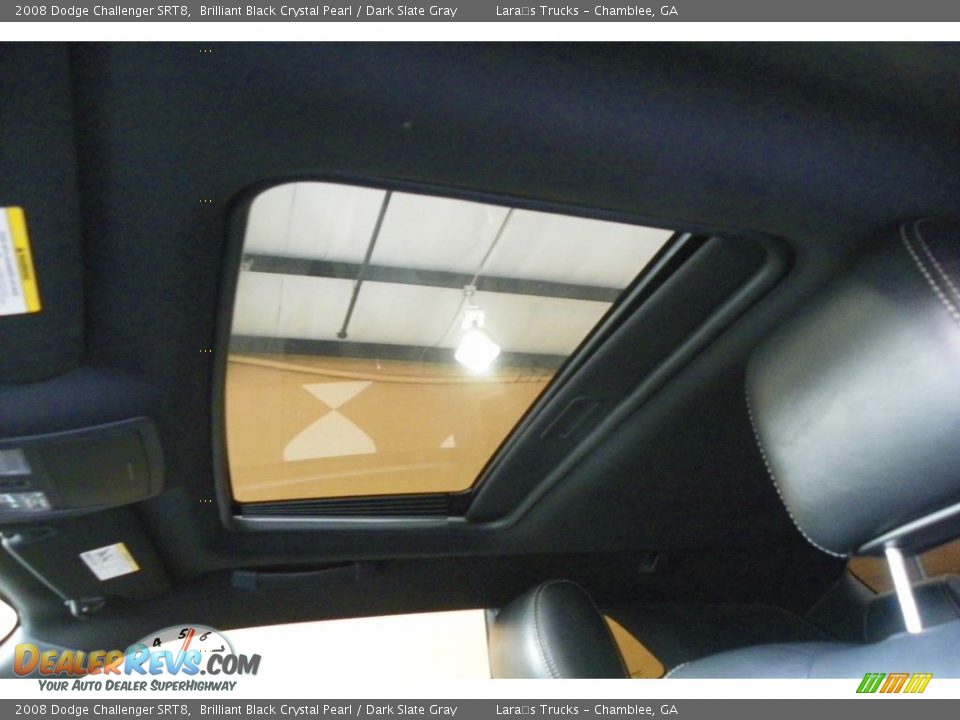 2008 Dodge Challenger SRT8 Brilliant Black Crystal Pearl / Dark Slate Gray Photo #16
