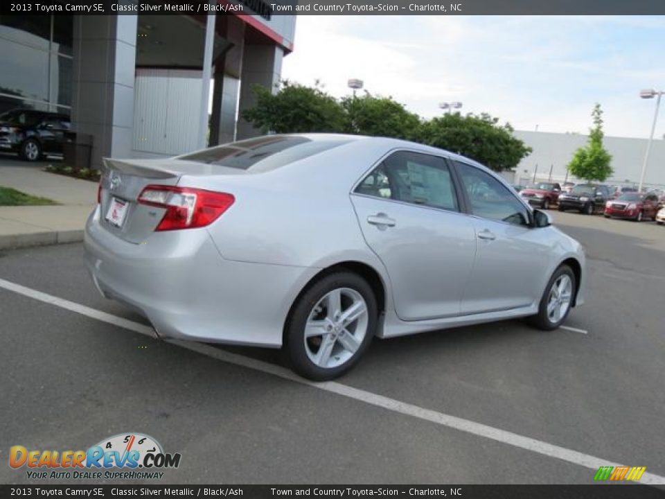 2013 Toyota Camry SE Classic Silver Metallic / Black/Ash Photo #17