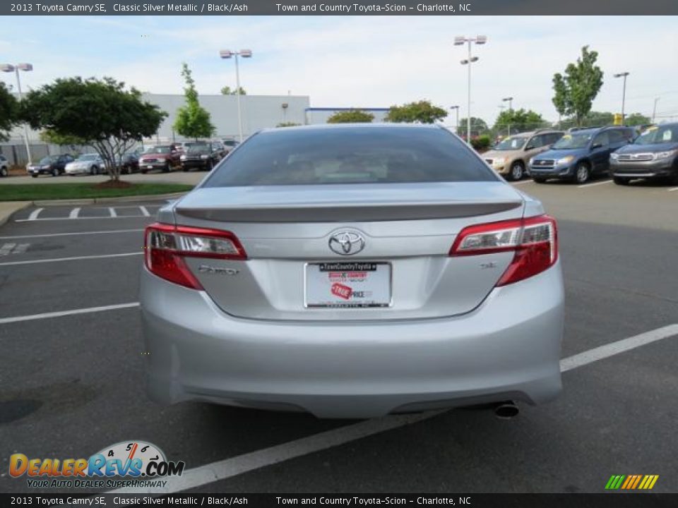 2013 Toyota Camry SE Classic Silver Metallic / Black/Ash Photo #18