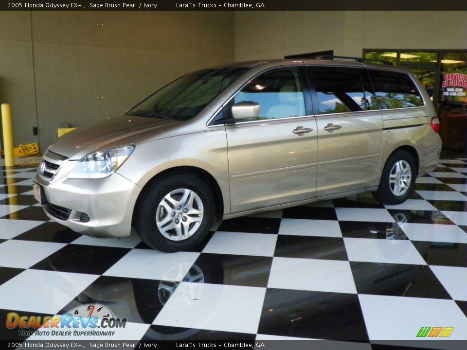 2005 Honda Odyssey EX-L Sage Brush Pearl / Ivory Photo #3