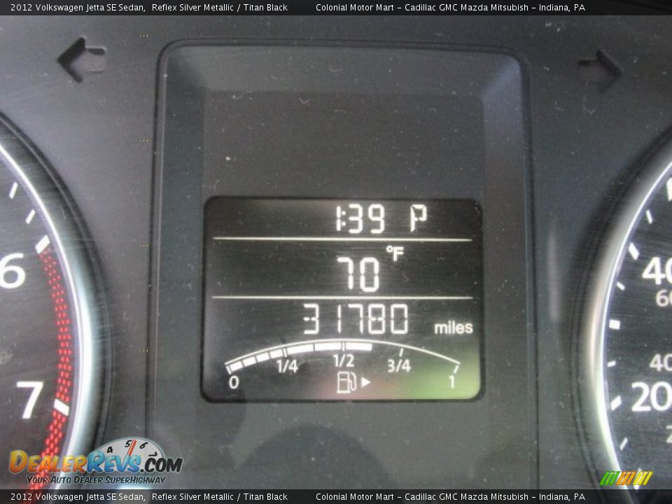2012 Volkswagen Jetta SE Sedan Reflex Silver Metallic / Titan Black Photo #20