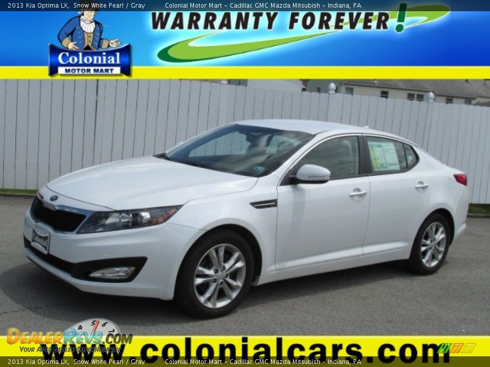 2013 Kia Optima LX Snow White Pearl / Gray Photo #1