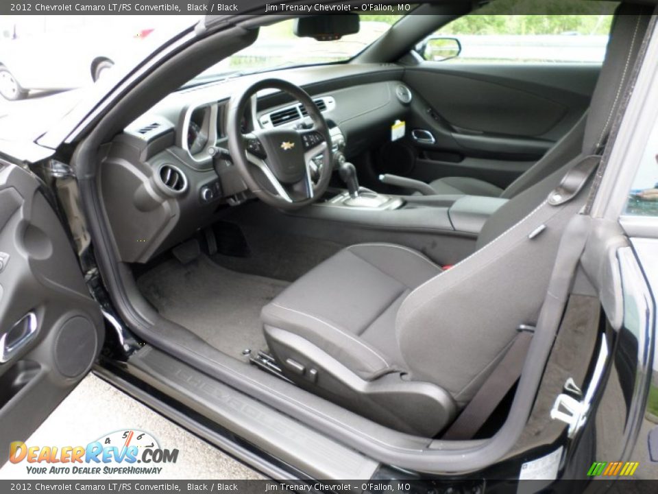Black Interior - 2012 Chevrolet Camaro LT/RS Convertible Photo #28