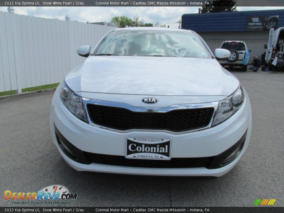 2013 Kia Optima LX Snow White Pearl / Gray Photo #4