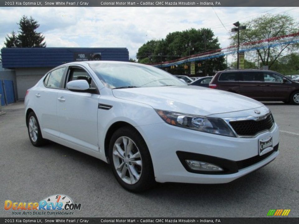 2013 Kia Optima LX Snow White Pearl / Gray Photo #5