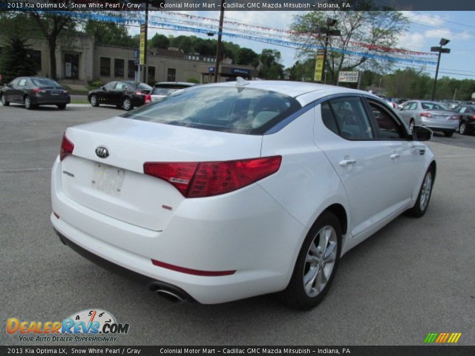 2013 Kia Optima LX Snow White Pearl / Gray Photo #6