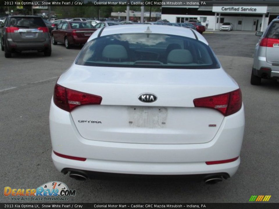 2013 Kia Optima LX Snow White Pearl / Gray Photo #7