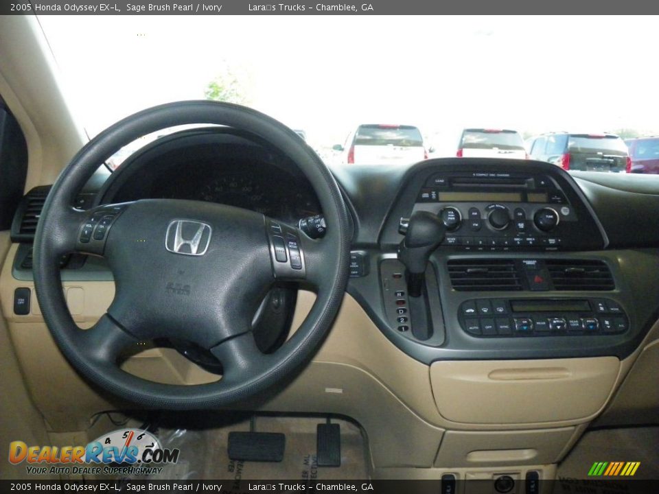 2005 Honda Odyssey EX-L Sage Brush Pearl / Ivory Photo #15