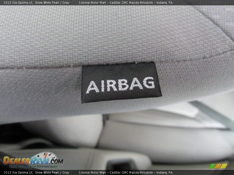 2013 Kia Optima LX Snow White Pearl / Gray Photo #9