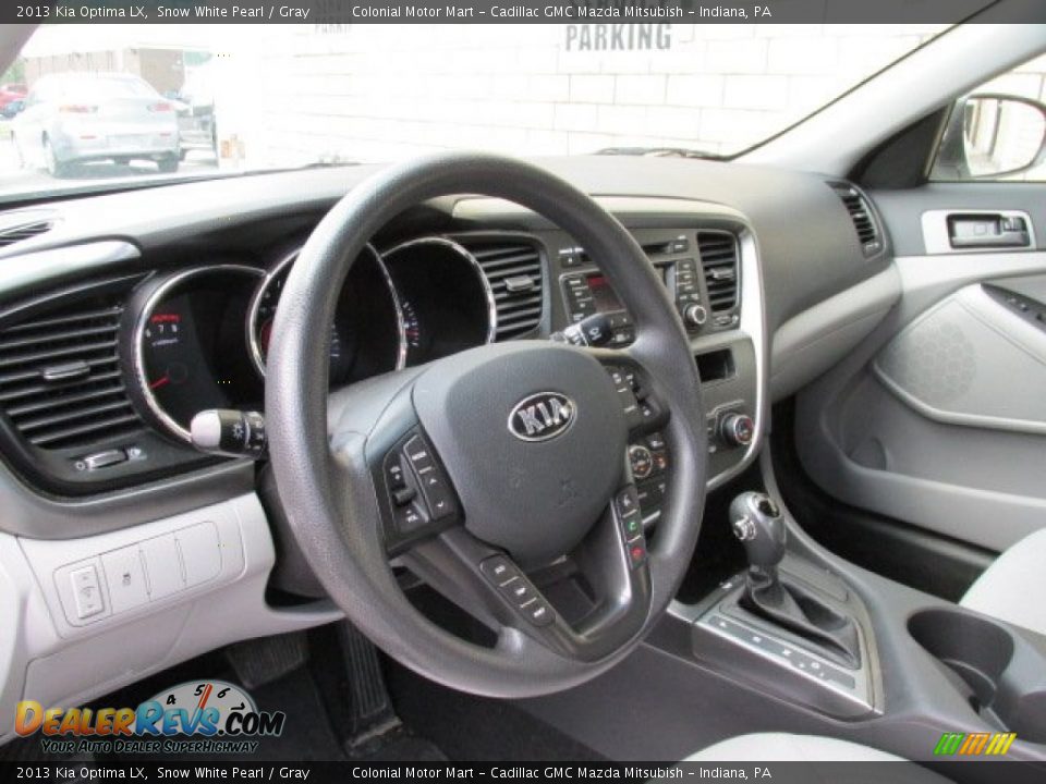2013 Kia Optima LX Snow White Pearl / Gray Photo #10