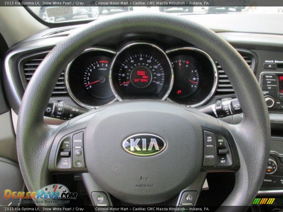 2013 Kia Optima LX Snow White Pearl / Gray Photo #15