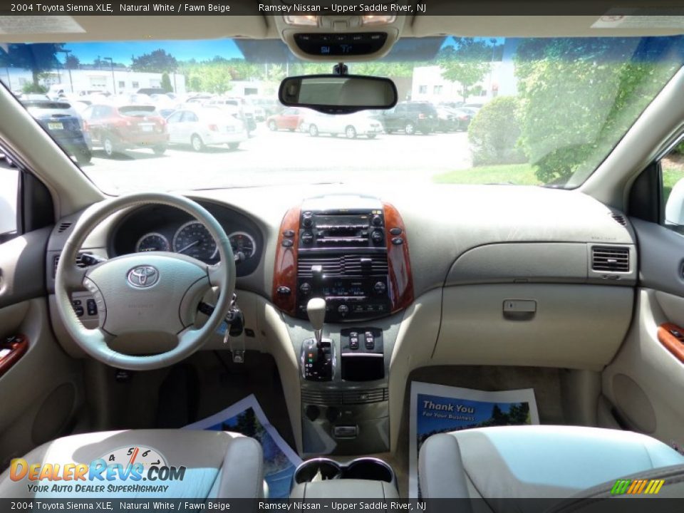 2004 Toyota Sienna XLE Natural White / Fawn Beige Photo #15