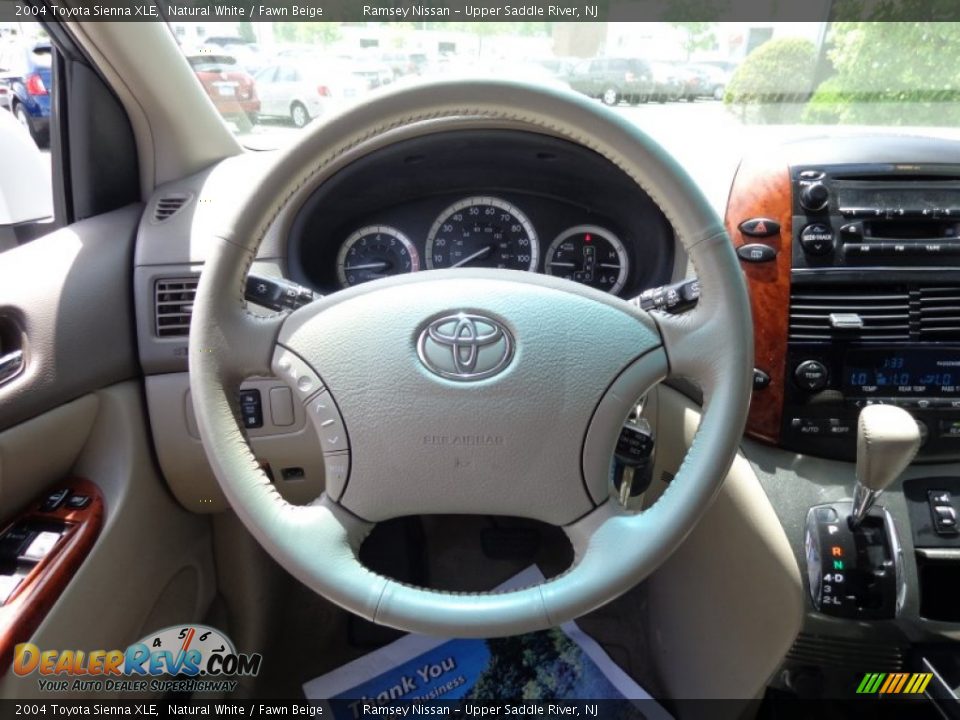 2004 Toyota Sienna XLE Natural White / Fawn Beige Photo #16